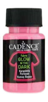 Fabric Glow in the Dark - 50 ML- Pink - F 04