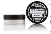 Textile Crackle Fabric Paint- 2 Steps -50 ML - White  - TC 01