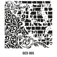 Grunge Stencil Collection - 45*45cm GCS-005